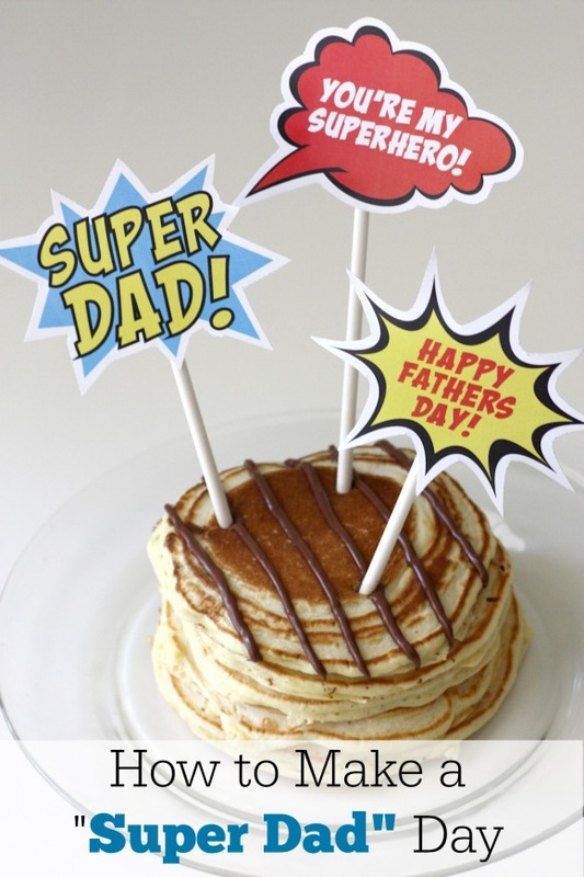 Super Dad Food Toppers free printable from CatchmyParty