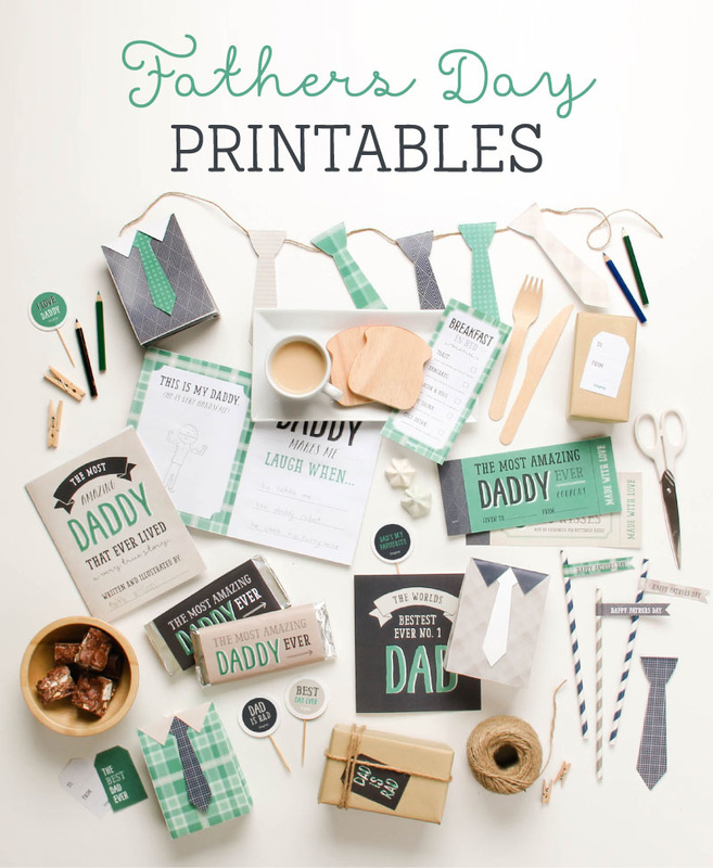 Tons of Stylish & Free Father's Day Printables from the Tinyme.com Blog