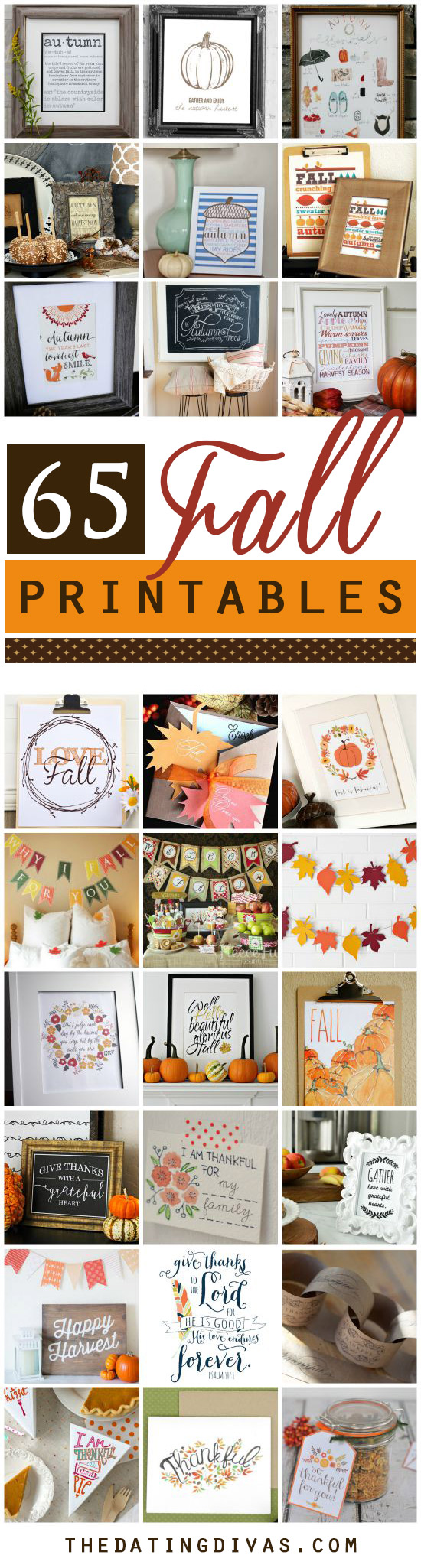 65 Free Fall Printables from the Dating Divas
