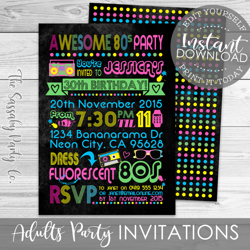 Adults Party Invitations
