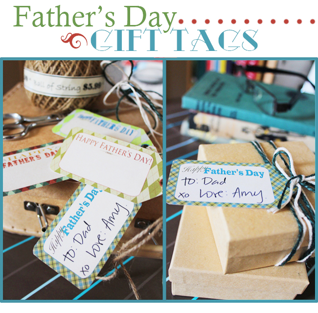 Free Printable Fathers Day Gift Tags by Sassaby Parties