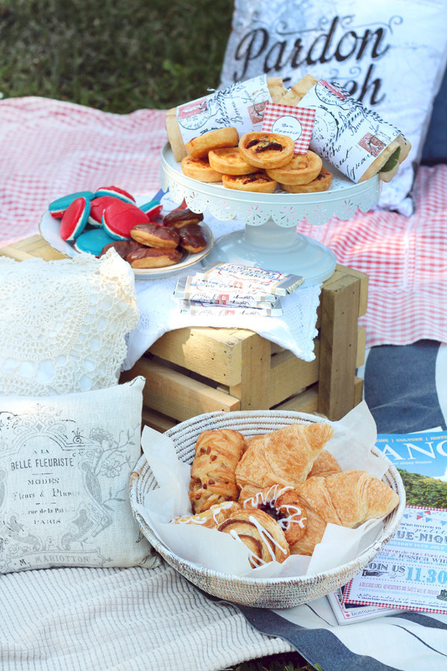 A French Bastille day picnic created by SassabyParties.com