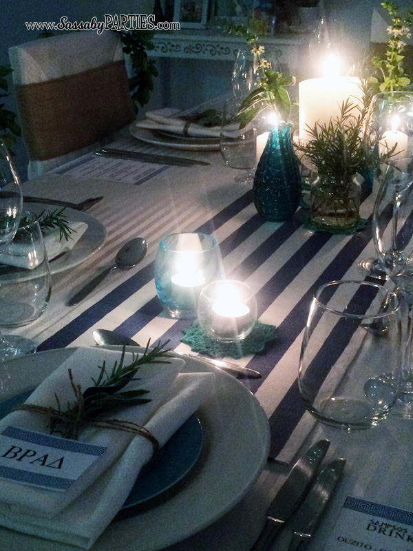 Greek Dinner Table by Sassaby Parties