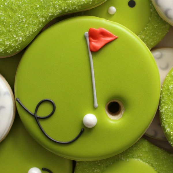 Decorated Golf Sugar Cookies by  Sweet Sugar Belle