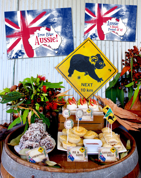 Australia Day Party Inspirations from SassabyParties.com