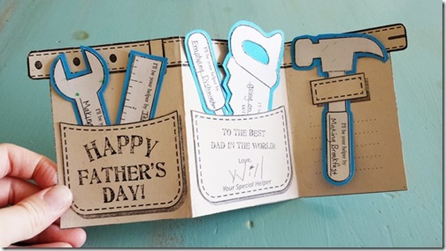 Father's Day Tool Belt Gift Card & Free Printable from AngelStreetMom