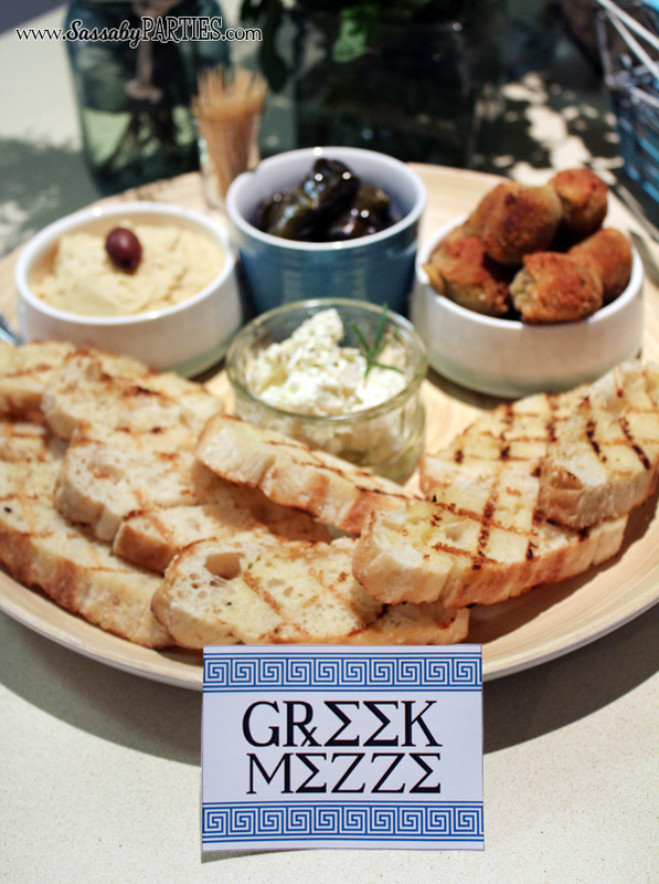 Greek Mezze plate by Sassaby Parties