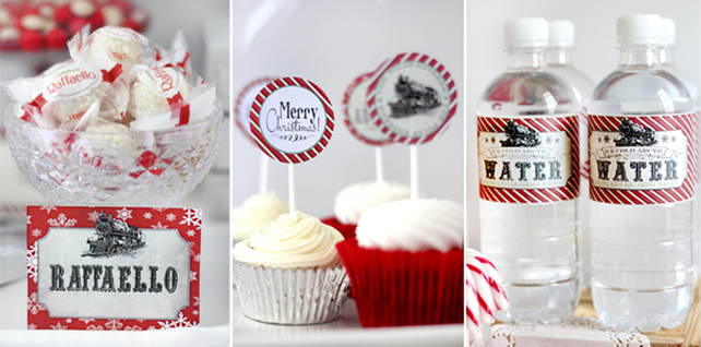 Polar Express Printable Birthday Party Collection by SassabyParties.com