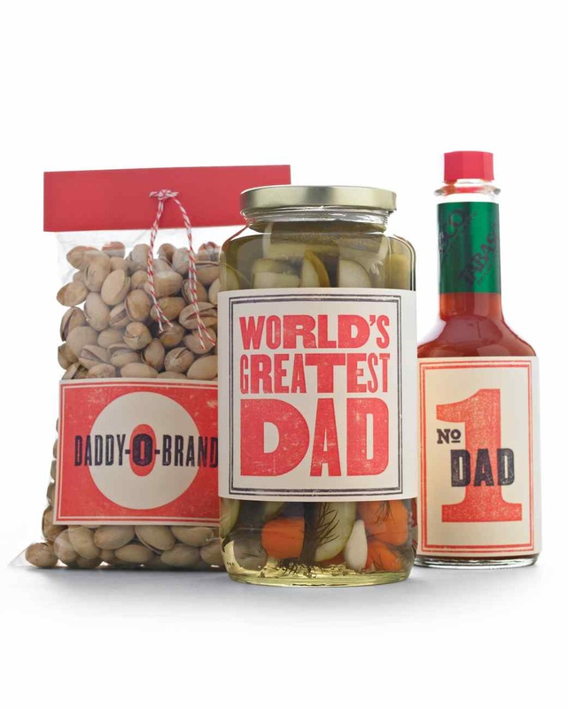 Rebrand Dad's favourites just for him with these Retro Labels from MarthaStewart.com