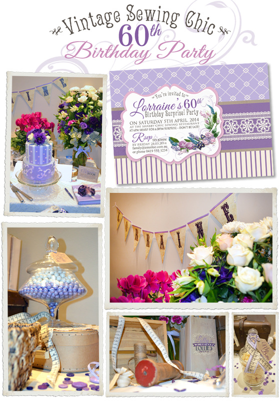 Vintage Sewing Chic Birthday Party by Sassaby Parties