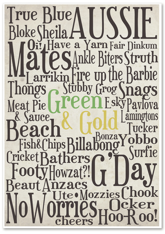 Australia Poster Free Printable from Sassaby Parties