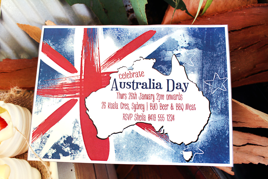 Australia Day Invitation by SassabyParties.com