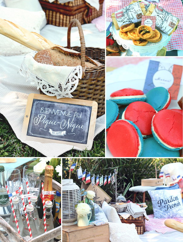 A French Bastille Day Picnic created by SassabyParties.com