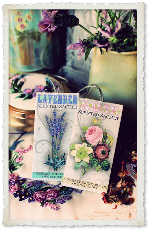 Free Printable Scented Sachets that you can Print & Make Yourself by Sassaby Parties