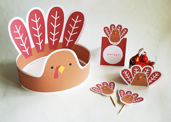 Cute Printable Thanksgiving fun for Kids from Handmade Charlotte 