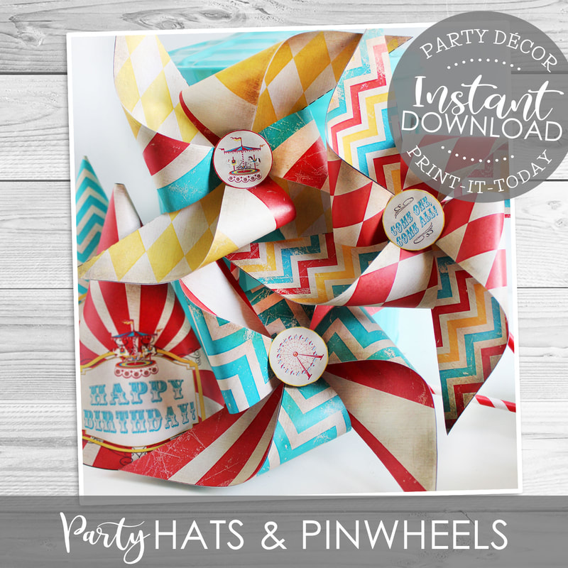 Party Hats & Pinwheels