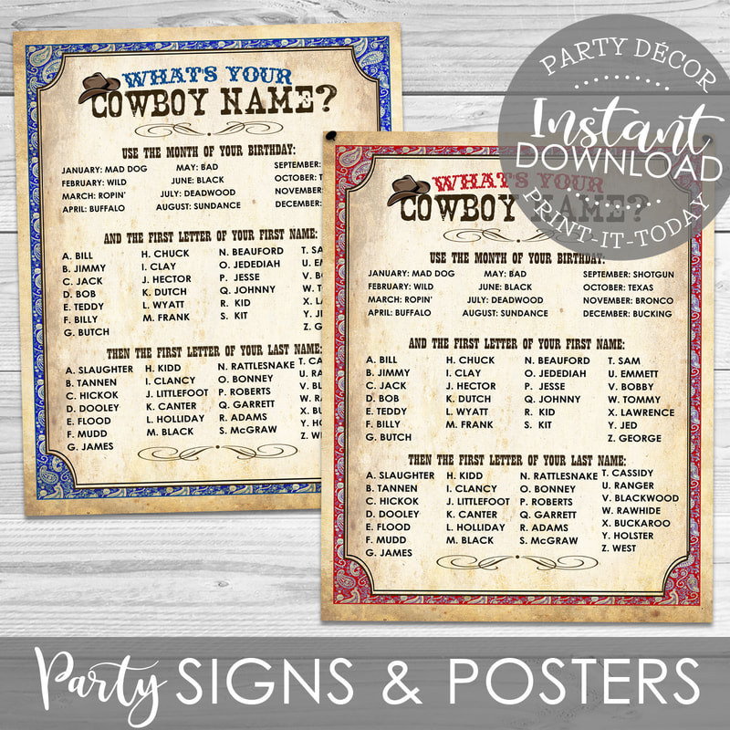 Party Signs & Posters